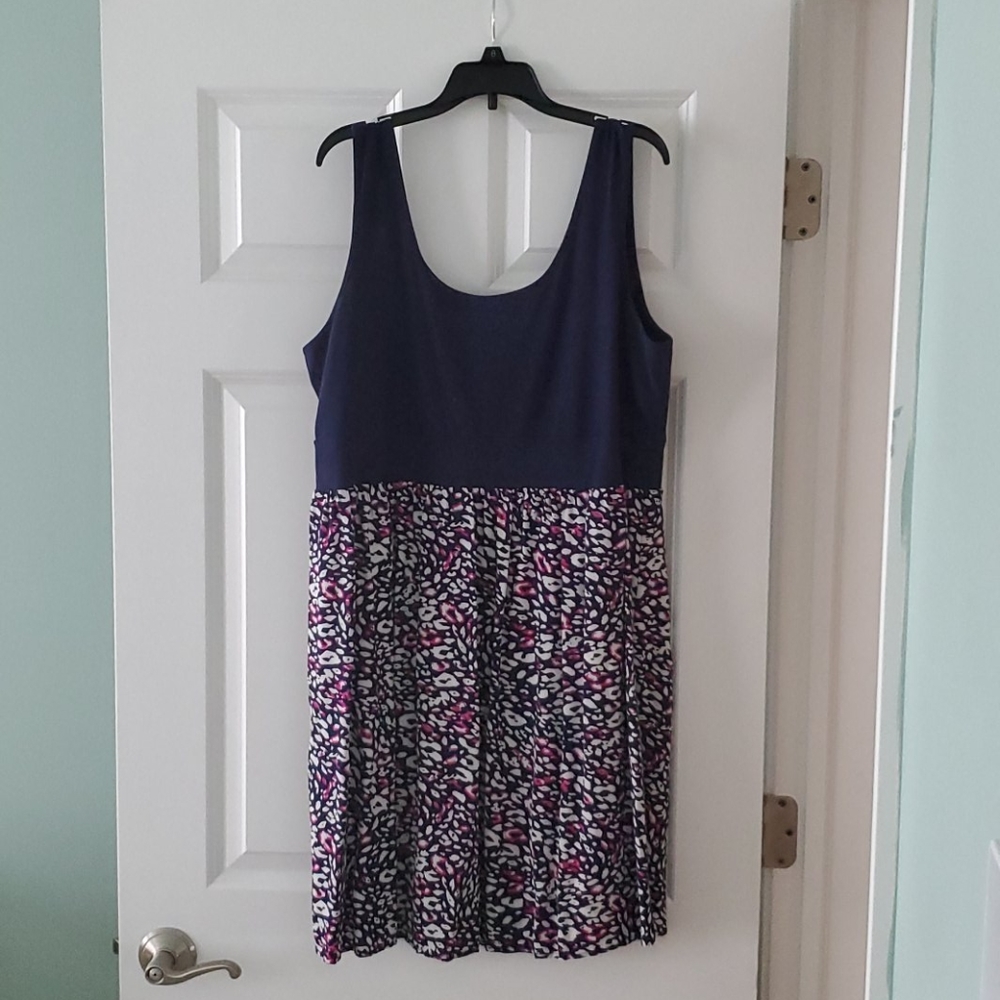 Animal print tank top dress